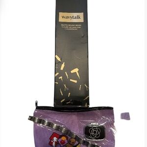 Heated Round Brush “Wavy Talk” - Black and rose gold